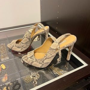 BCBG GenerationAnimal Print Stappy Heels